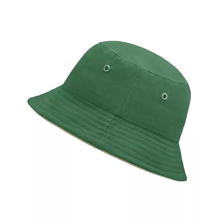 Myrtle Beach bucket hat for kids, Dark green/beige, Dark green/beige, large image number 1