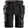 Snickers AllroundWork craftsman shorts 6175 full stretch, Black/Black, Black/Black, swatch