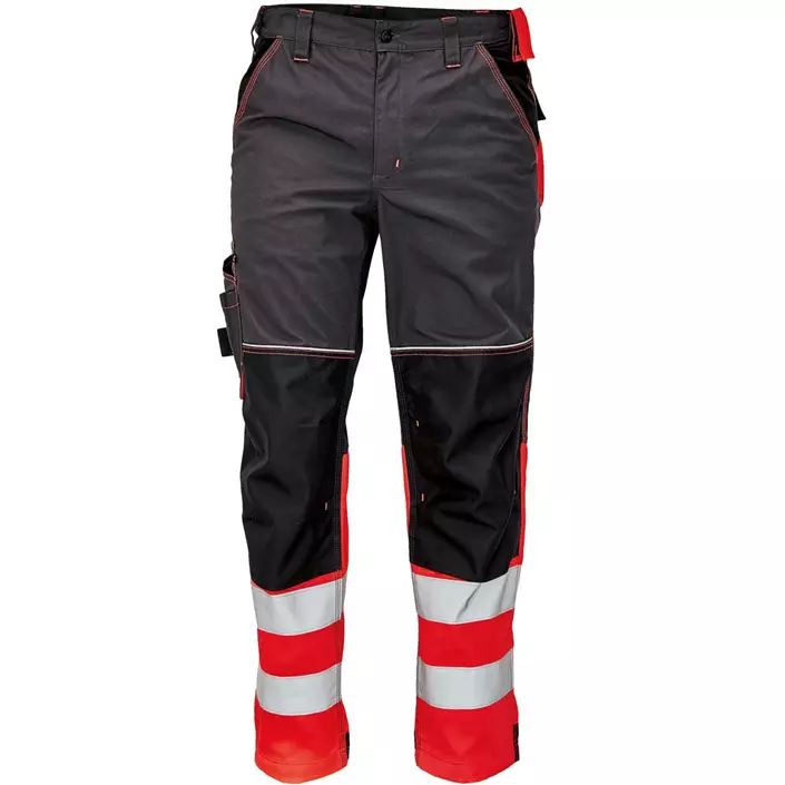 Cerva Knoxfield work trousers, Grey/Hi-Vis red, large image number 0