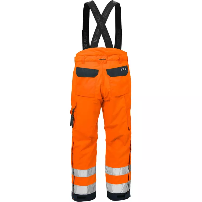 Fristads Airtech® winter trousers 2035, Hi-vis Orange/Marine, large image number 1