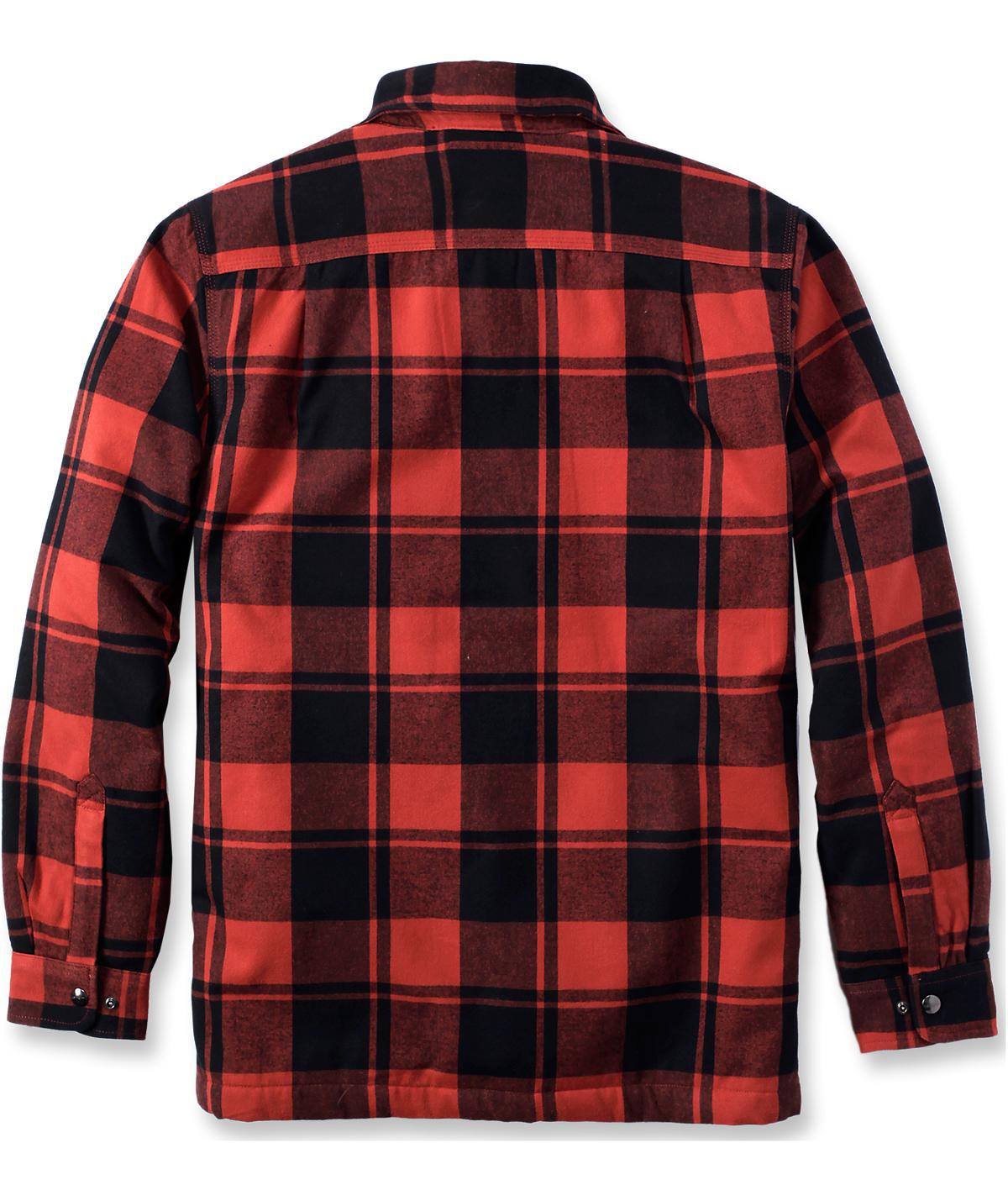 Carhartt foret flannel skjortejakke, Red Ochre, large image number 3