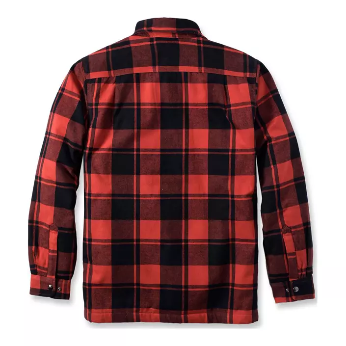 Carhartt fodrad flanellskjorta jacka, Red Ochre, large image number 3