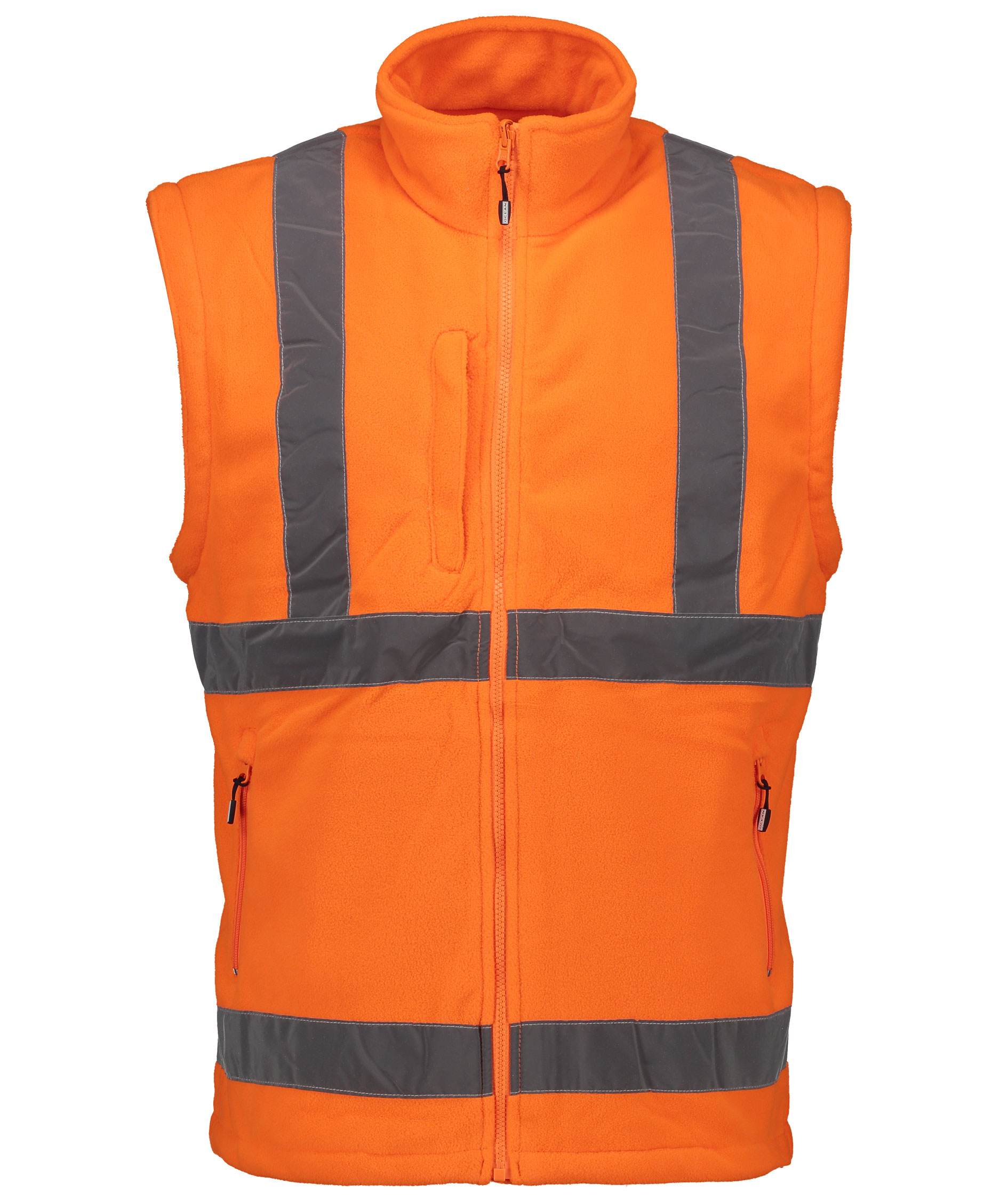Ocean 2-in-1 fleece jacket, Hi-vis Orange, Hi-vis Orange, large image number 2