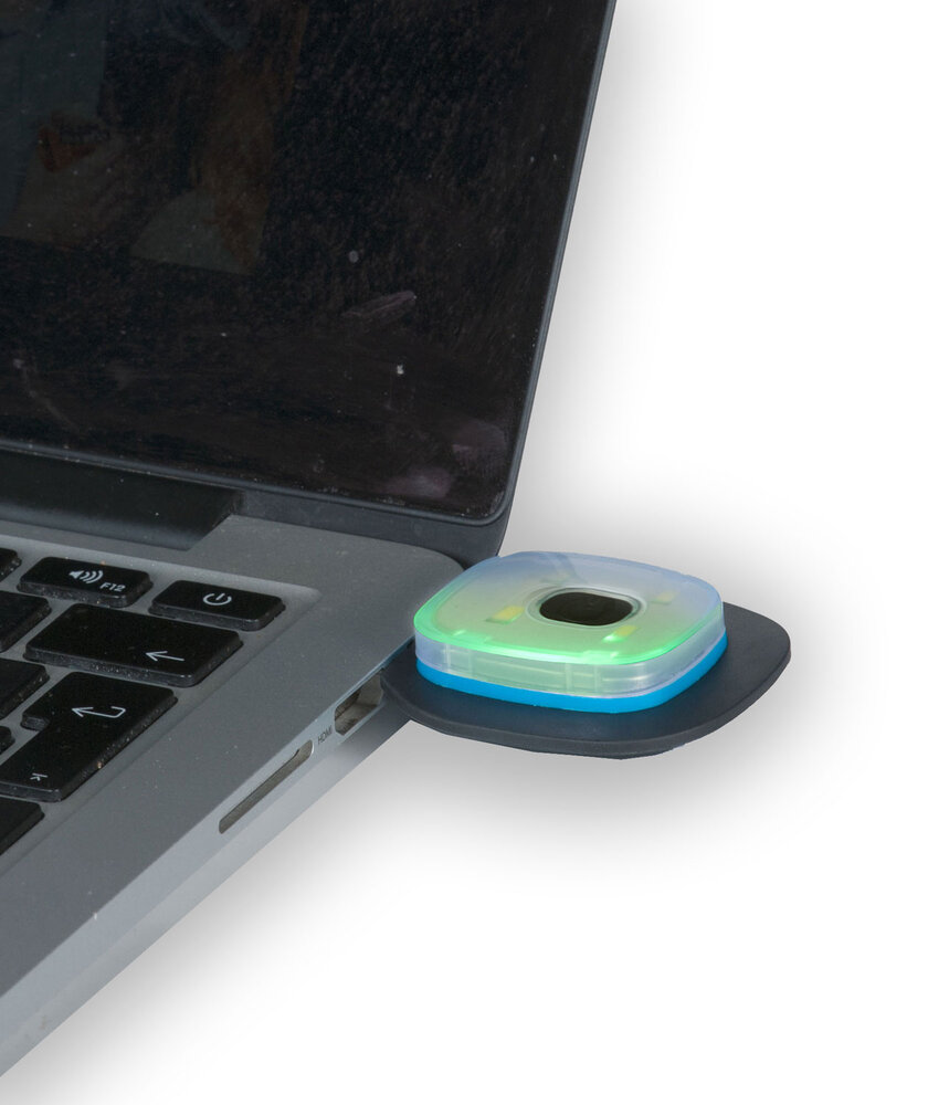 Portwest B033 knitted beanie with LED light, Marine Blue, Marine Blue, large image number 2