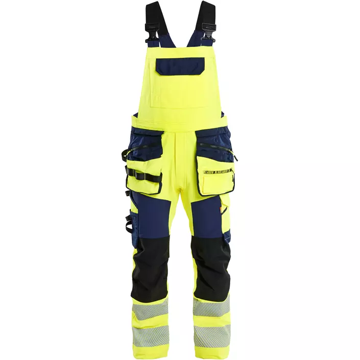Blåkläder Handwerkerlatzhose full stretch, Hi-Vis gelb/marine, large image number 0