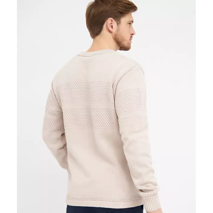 Clipper Aarhus knitted pullover, Light sand, large image number 2