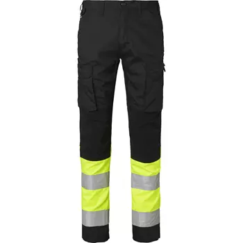 Top Swede service trousers 220, Black/Hi-Vis Yellow