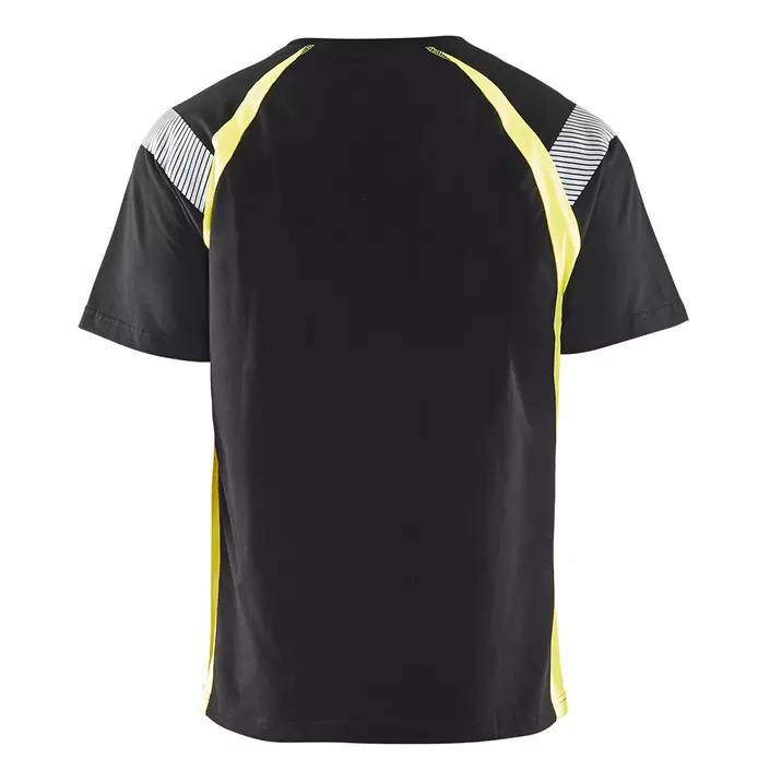 Blåkläder T-shirt, Black/Hi-Vis Yellow, large image number 2