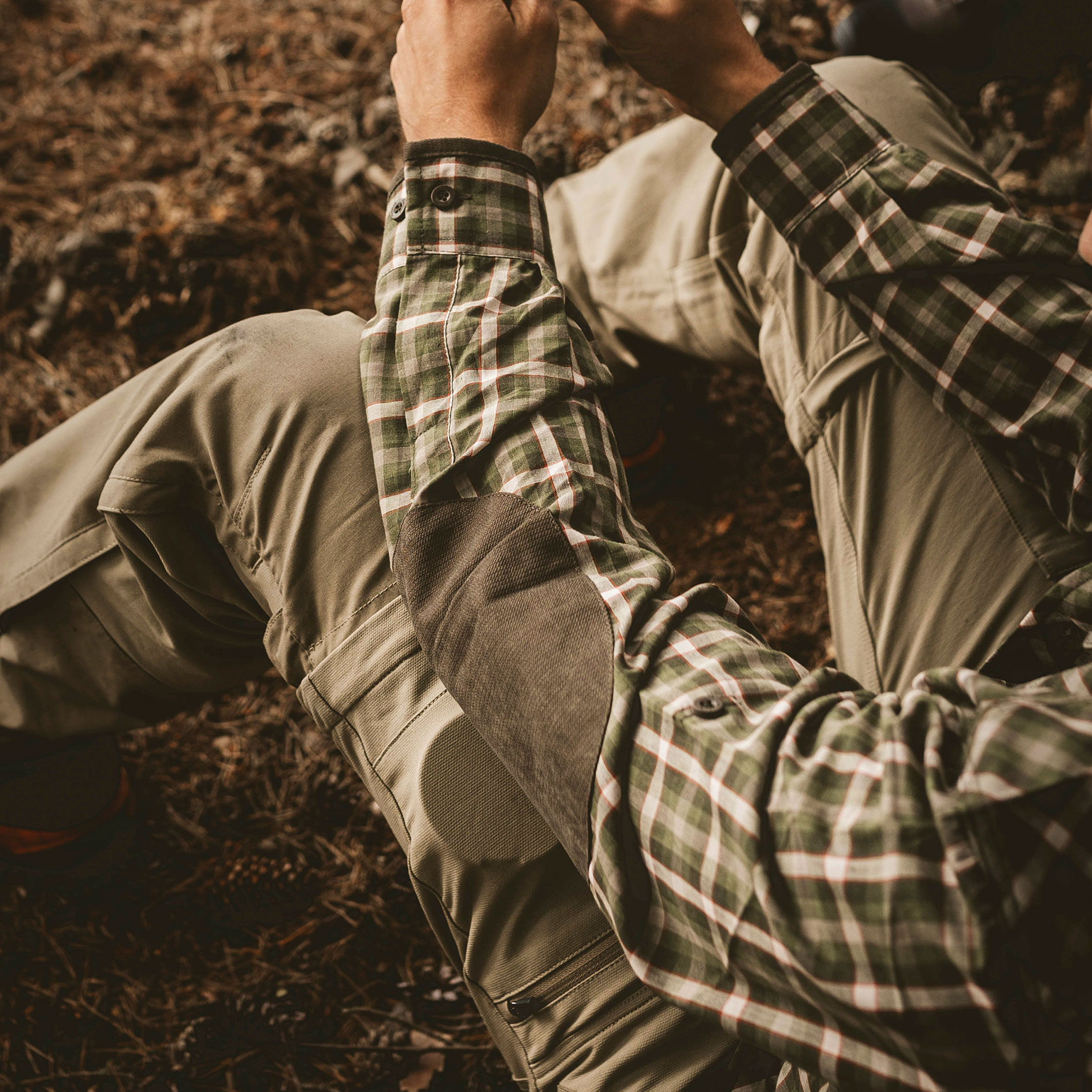 Pinewood Wolf skjorte, Green/Terracotta, large image number 4