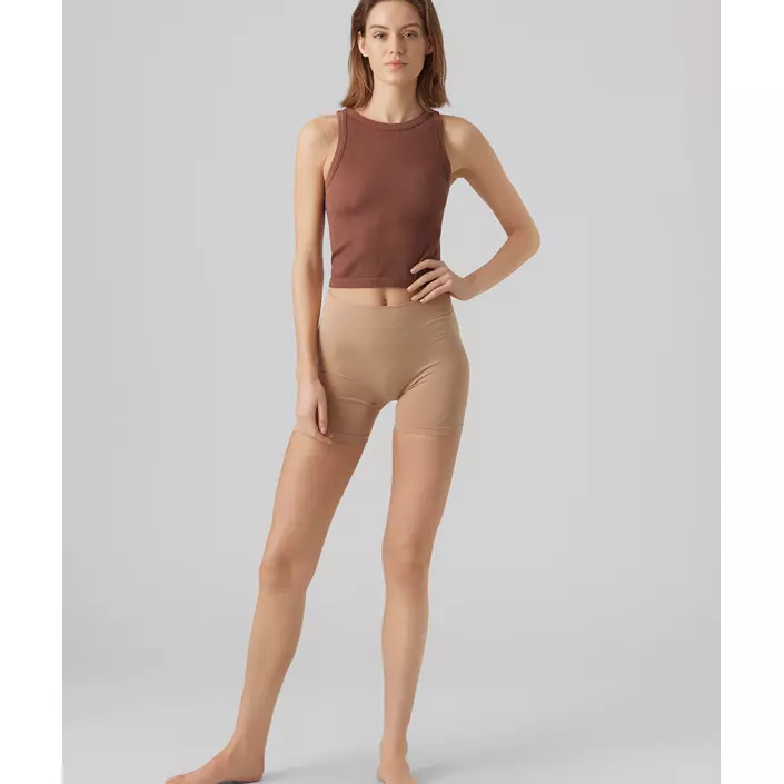 Vero Moda VMJACKIE korta seamless innershorts dam, Tan, large image number 1
