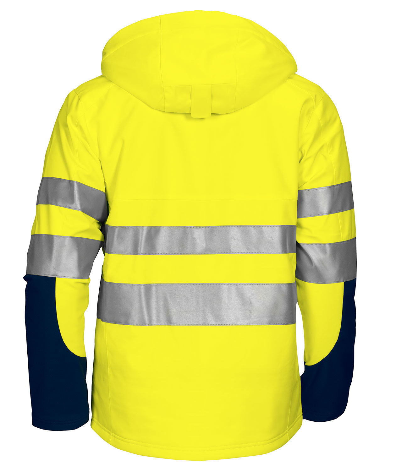 ProJob winter jacket 6420, Hi-Vis yellow/marine, large image number 2