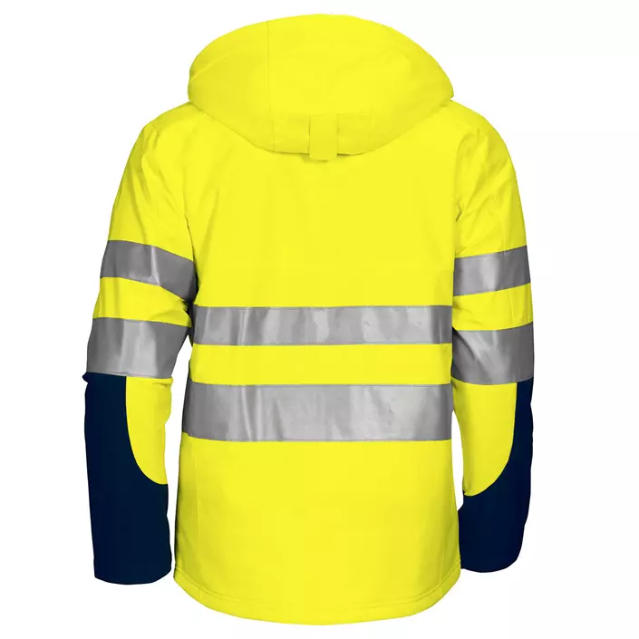 ProJob winter jacket 6420, Hi-Vis yellow/marine, large image number 2