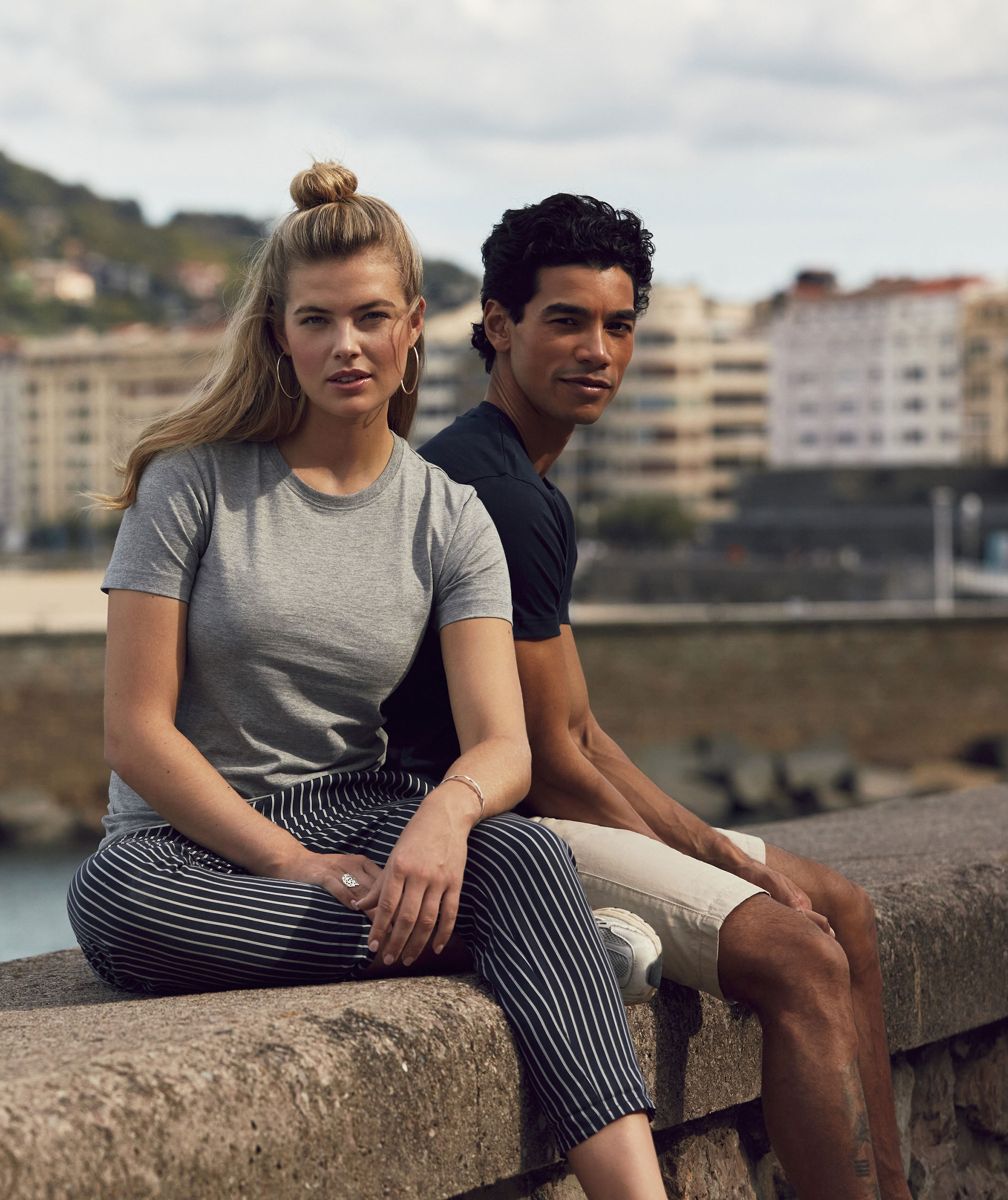 Clique Premium Long-T T-shirt, Grey Melange, large image number 5