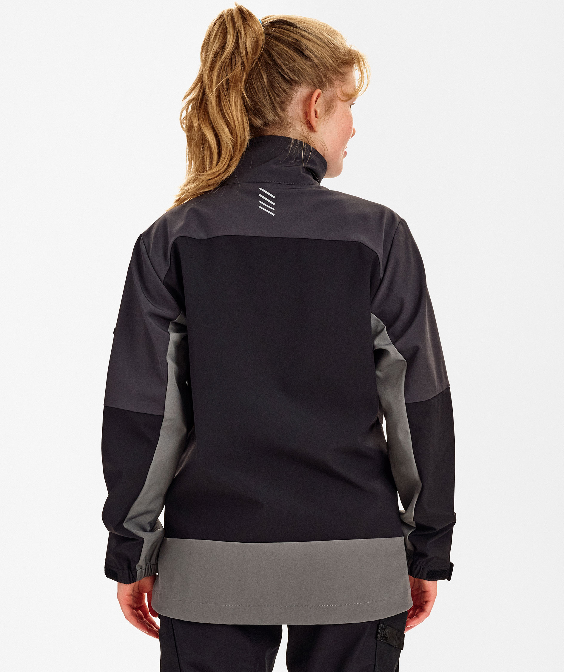 Engel Entire dame softshelljakke, Black/Anthracite Grey, large image number 4