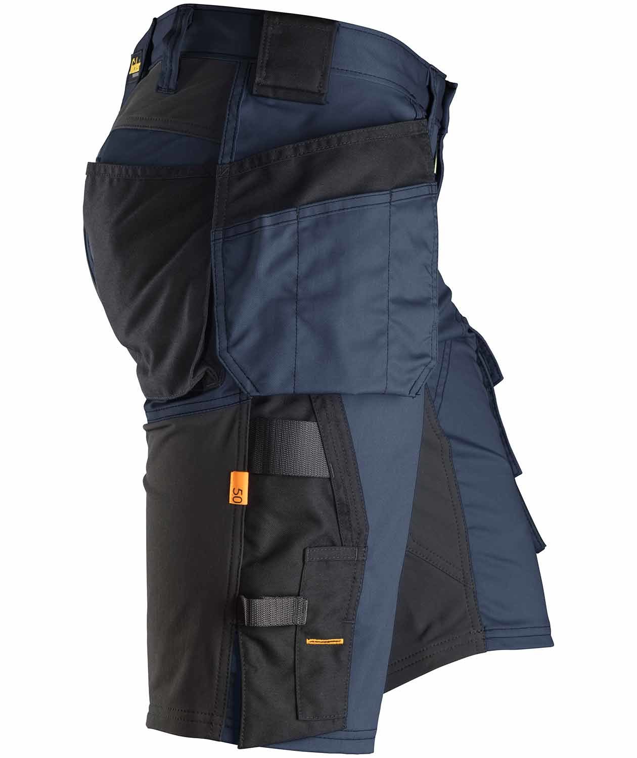Snickers AllroundWork h&aring;ndv&aelig;rkershorts 6141, Navy/Sort, large image number 3