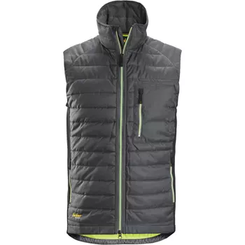Snickers AllroundWork 37.5® insulator vest, Steel Grey/Black