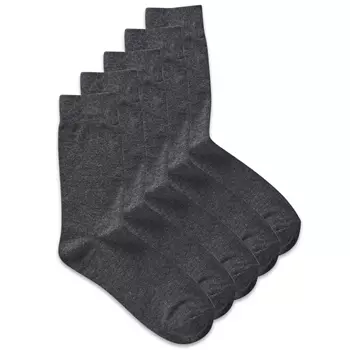 Jack & Jones JACJENS 5-pack socks, Dark Grey Melange