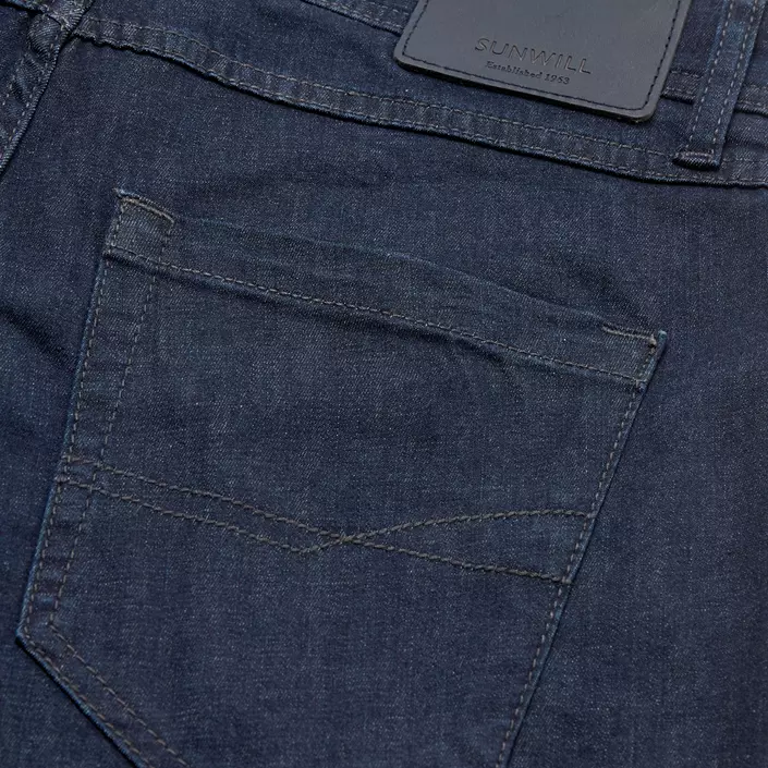 Sunwill långa denimshorts, Dark navy, large image number 2