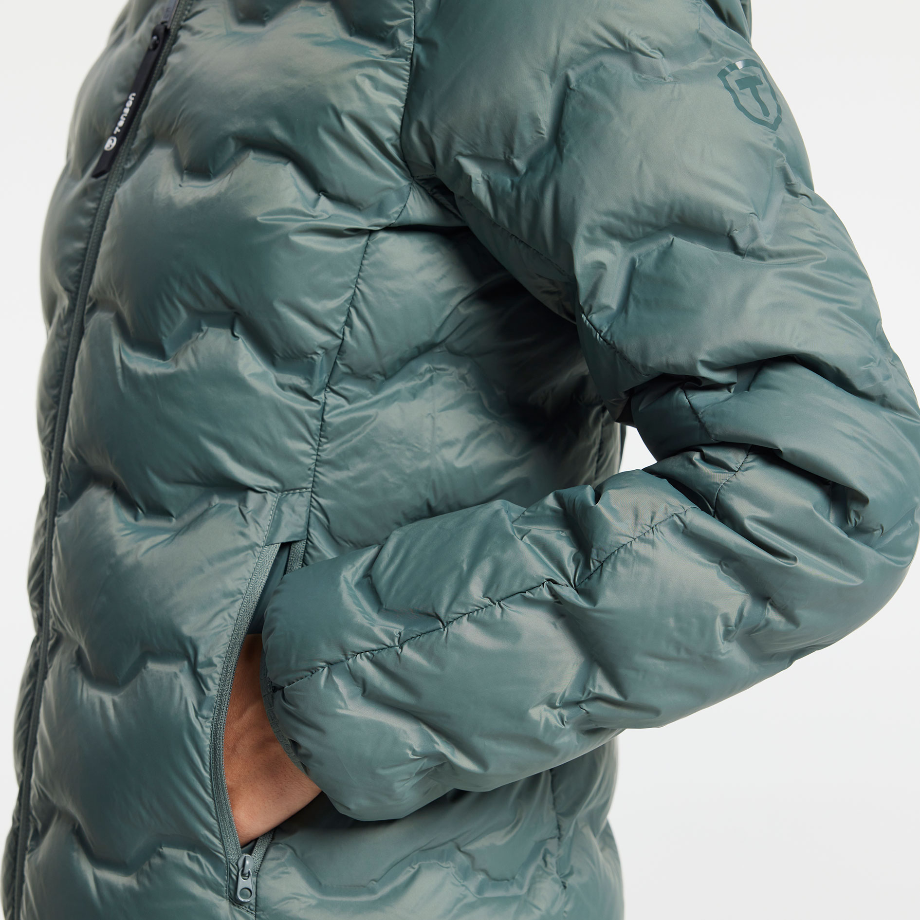 Tenson TXlite Shibui women's down jacket, Grey Green, large image number 7