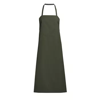 Kentaur wide bib apron, Cypres Olive