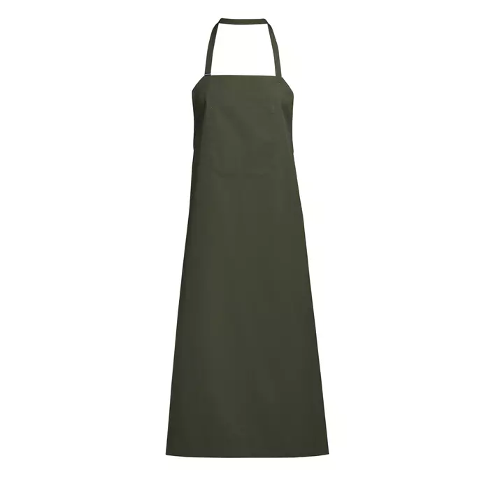 Kentaur wide bib apron, Cypres Olive, Cypres Olive, large image number 0