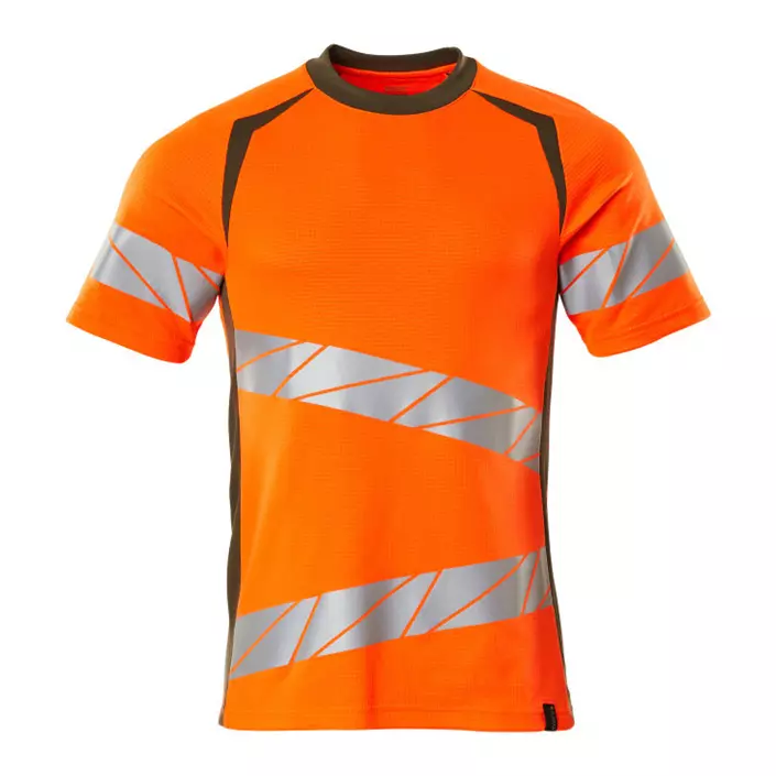 Mascot Accelerate Safe T-skjorte, Hi-vis Oransje/Mosgrønn, large image number 0