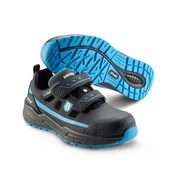 Brynje Blue Power safety sandals S1P, Black