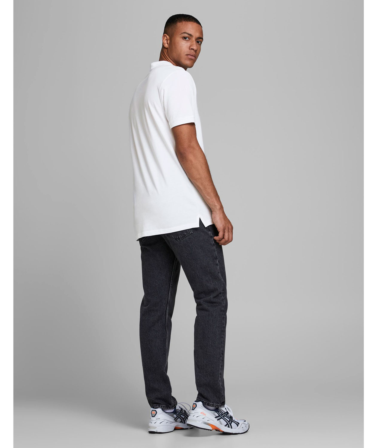 Jack & Jones JJEBASIC polo T-skjorte, Hvit, large image number 2