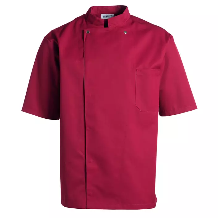 Kentaur short-sleeved unisex chefs jacket, Bordeaux, large image number 0