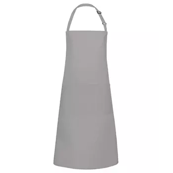 Karlowsky Basic bib apron with pockets, Grey