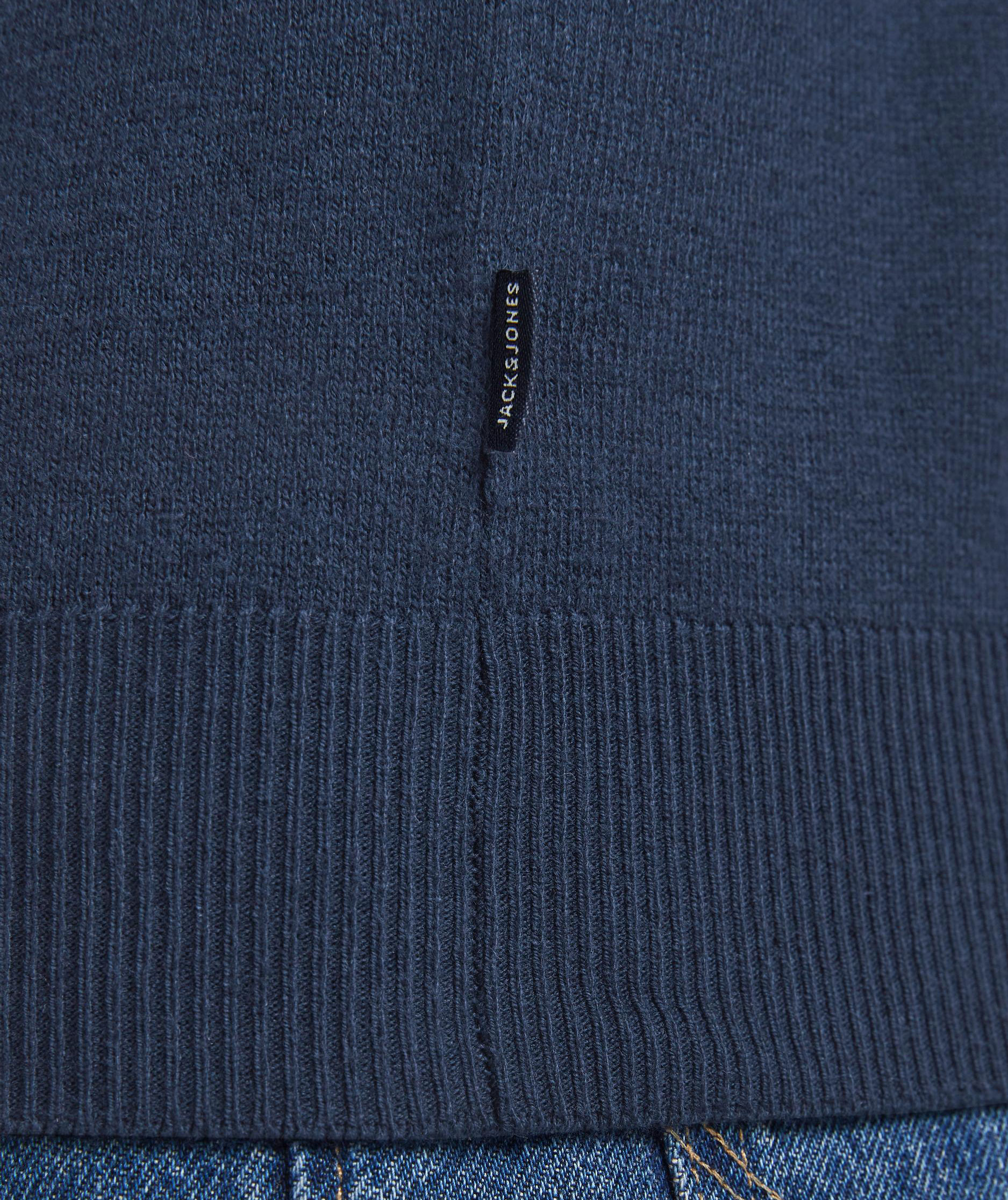 Jack & Jones JJEEMIL half-zip knitted pullover, Navy Blazer, large image number 4