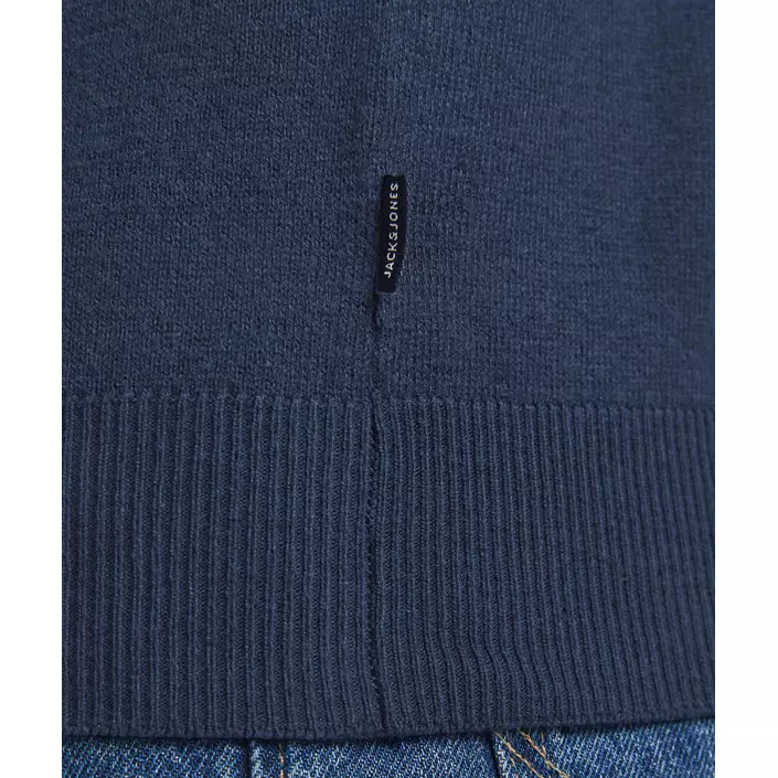 Jack & Jones JJEEMIL half-zip stickad tröja, Navy Blazer, large image number 4