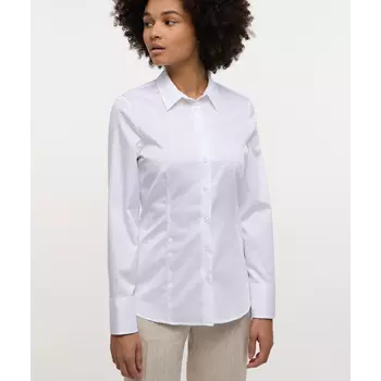 Eterna Satin slim fit women's shirt, White