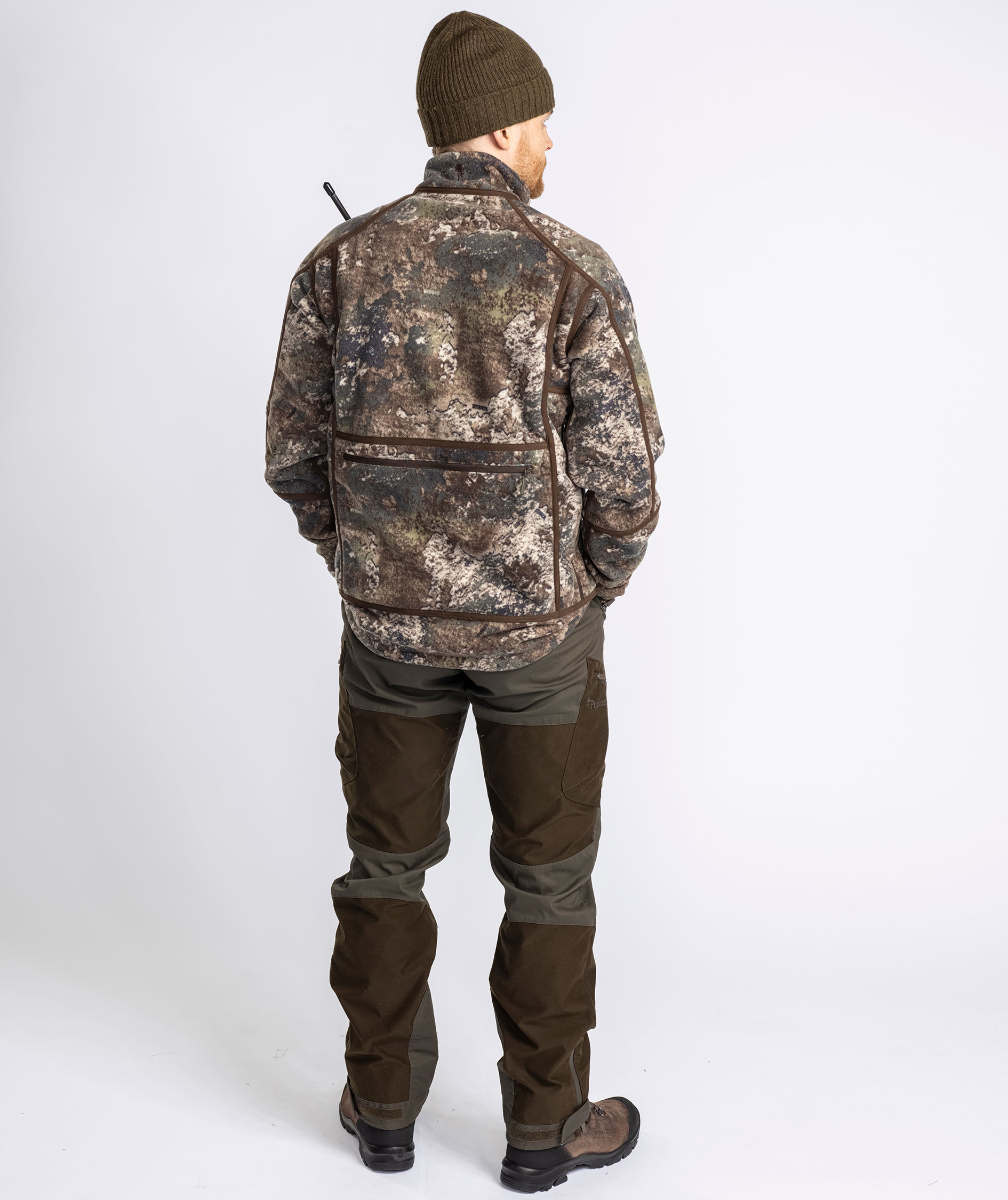 Pinewood&nbsp;Furudal Reversible Camou fleecejakke, Hunting Brown/Strata, large image number 13