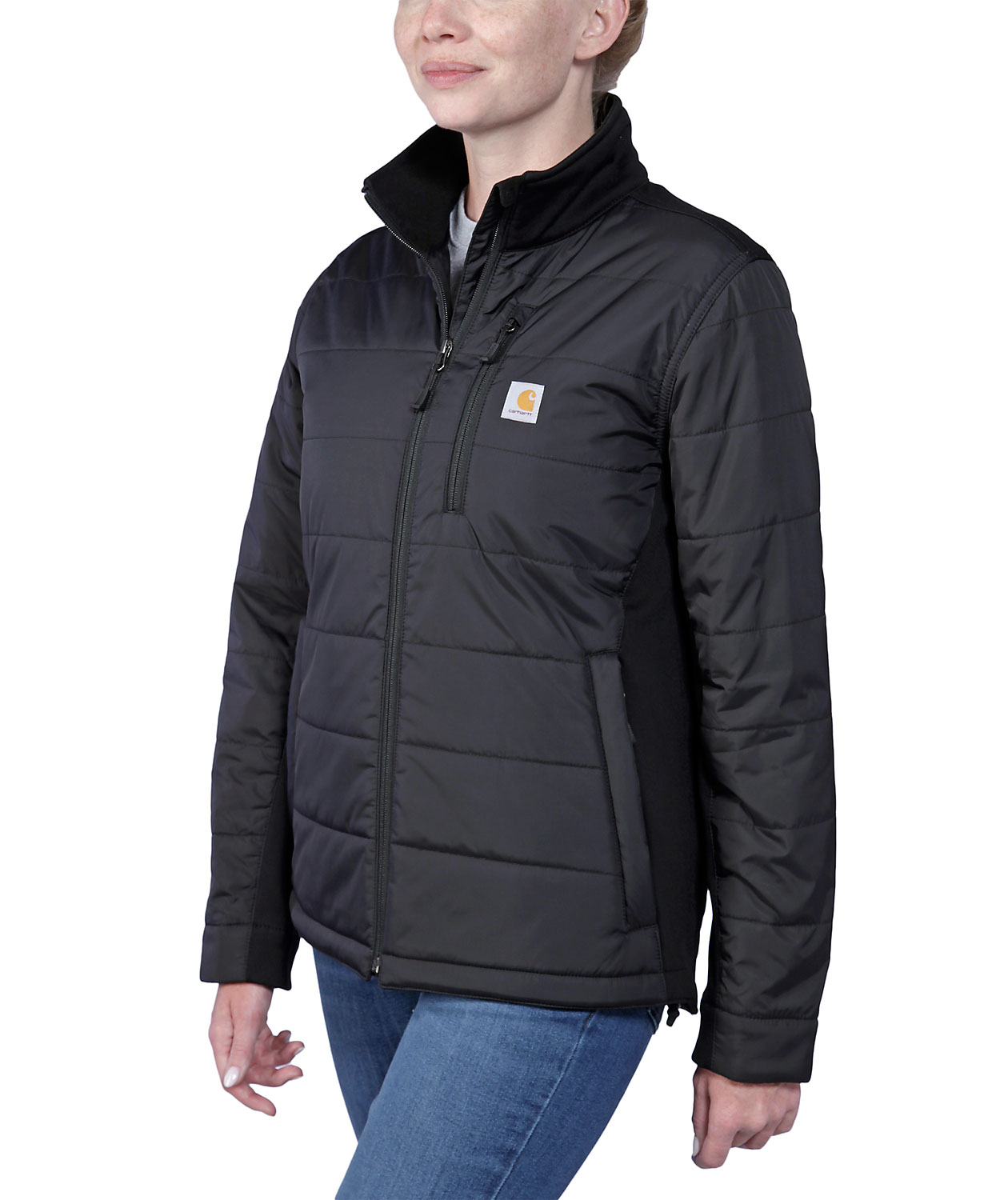 Carhartt vadderad jacka dam, Black, large image number 4