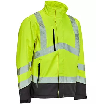 Elka Visible Xtreme softshell jacket, Hi-vis Yellow/Black