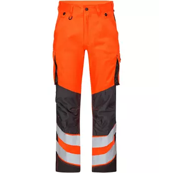Engel Safety Light work trousers, Hi-vis orange/Grey