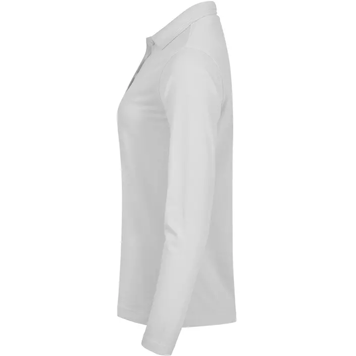 Clique Manhatten langermet dame polo T-skjorte, Hvit, large image number 3