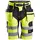 Snickers FlexiWork hantverksshorts+ 6933, Varsel Gul/Svart, Varsel Gul/Svart, swatch