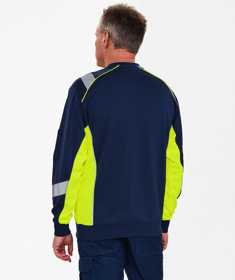 Engel Cargo sweatshirt, Blue Ink/Yellow, large image number 3