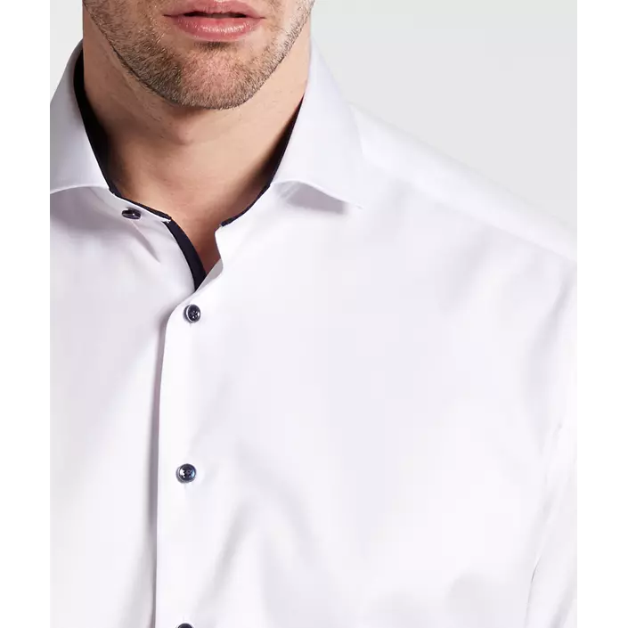 Eterna Cover Comfort fit skjorte med kontrast, White , large image number 4