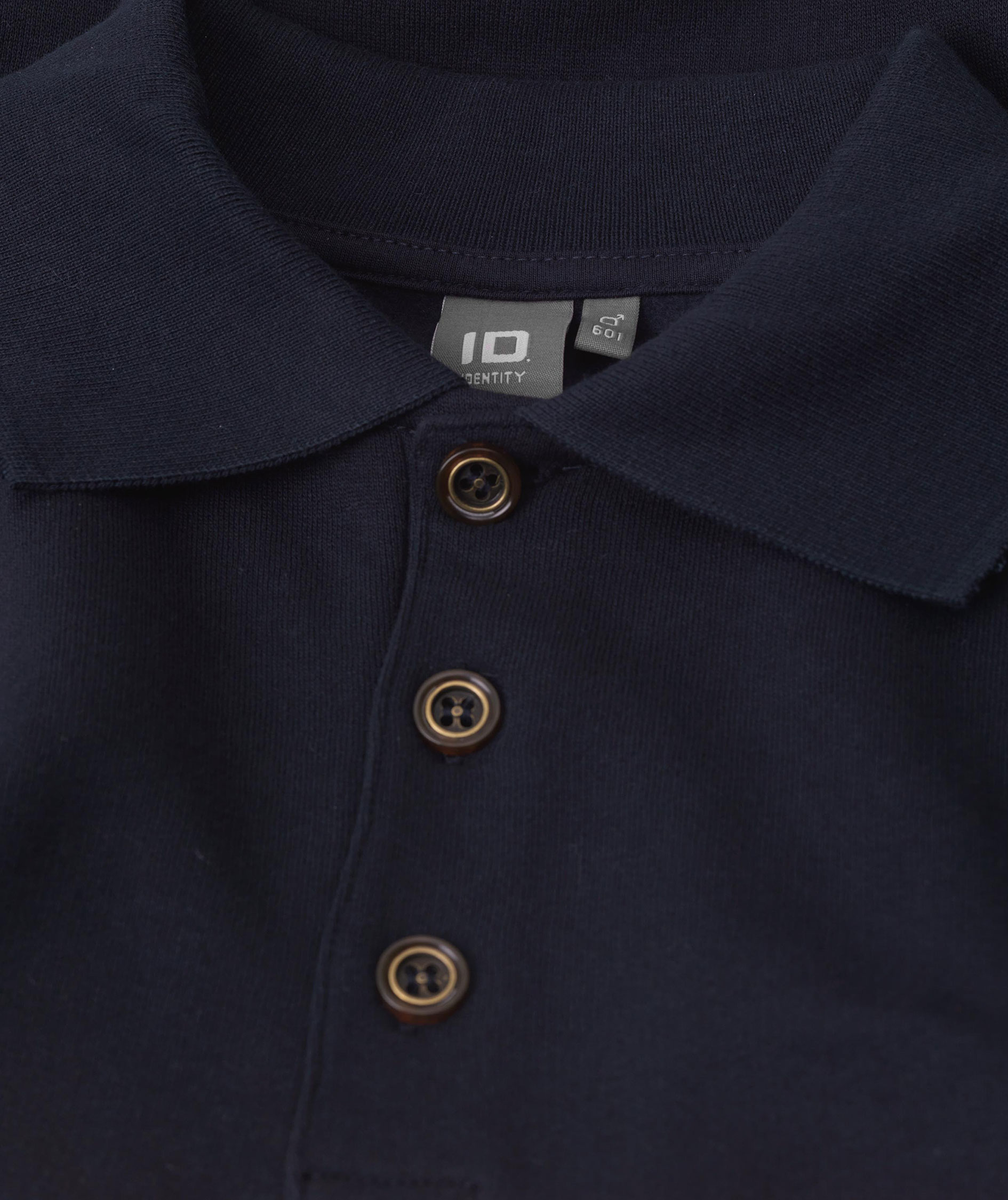ID Game lang&aelig;rmet Polo T-shirt, Marine, large image number 3