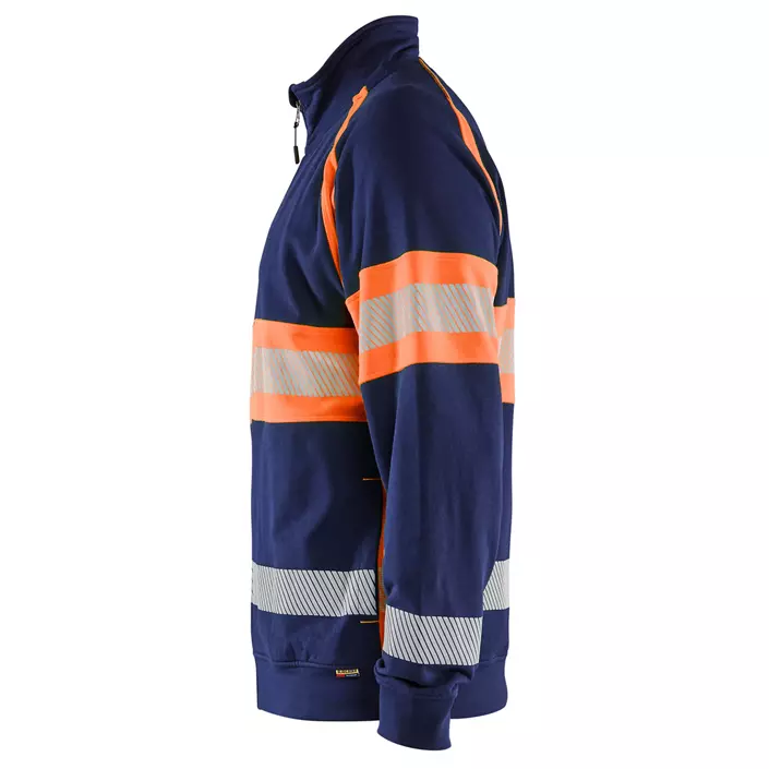 Blåkläder cardigan, Marine/Hi-Vis Orange, large image number 3