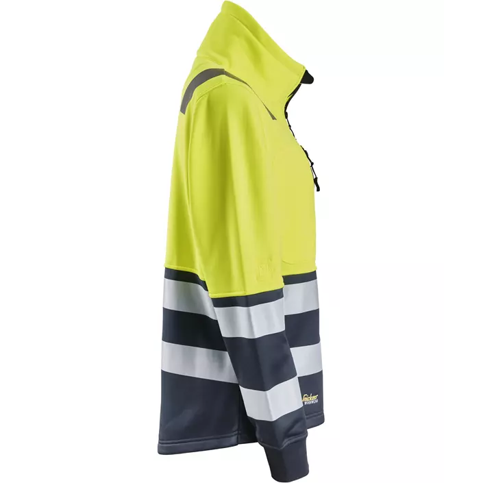 Snickers women's sweat jacket 8073, Hi-Vis Yellow/Navy, large image number 2
