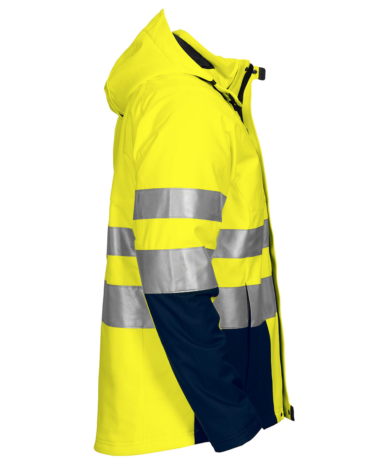 ProJob winter jacket 6420, Hi-Vis yellow/marine, large image number 3