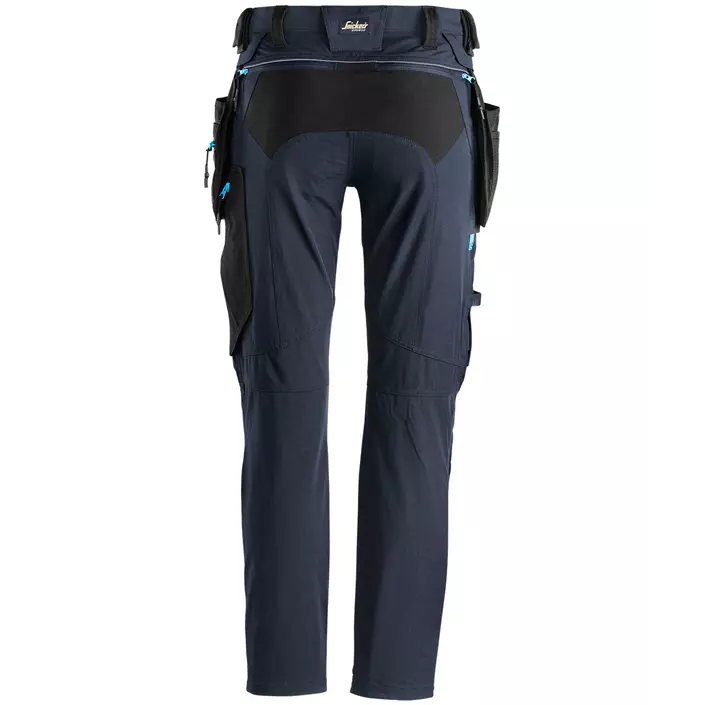 Snickers LiteWork craftsman trousers 6208 full stretch, Navy/Black, large image number 1