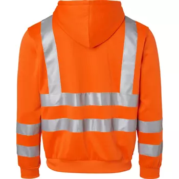 Top Swede hoodie med dragkedja 4429, Varsel Orange