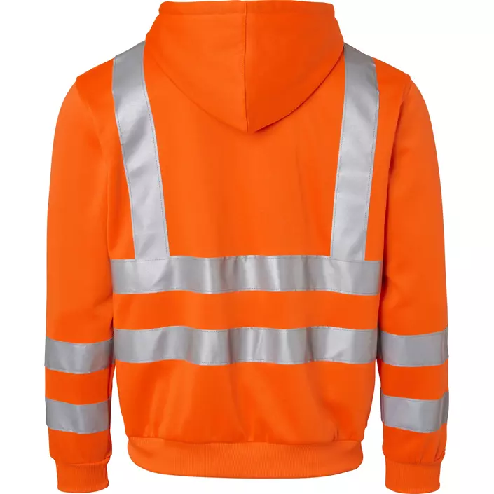 Top Swede hoodie med dragkedja 4429, Varsel Orange, large image number 1