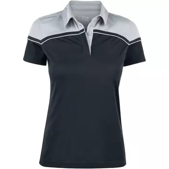 Cutter & Buck Seabeck women's polo shirt, Black/Light Grey