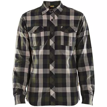 Blåkläder flannel skovmandsskjorte, Olivengrøn/Sort